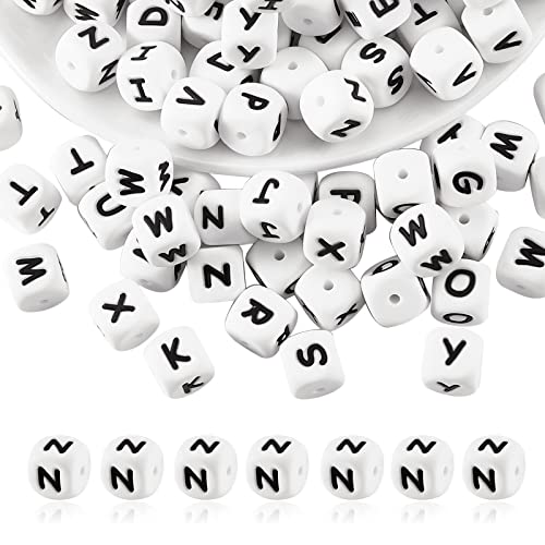 BEEFLYING 20 Stück Weißer Würfel Buchstabe N Silikonperlen 12x12x12 mm Quadratische Würfel Alphabetperlen mit 2 mm Lochabstandshalter Lose Buchstabenperlen für Armbänder Halsketten Schmuckherstellung BEEFLYING 20 Stück Weißer Würfel Buchstabe N Silikonperlen 12x12x12 mm Quadratische Würfel Alphabetperlen mit 2 mm Lochabstandshalter Lose Buchstabenperlen für Armbänder Halsketten Schmuckherstellung von BEEFLYING