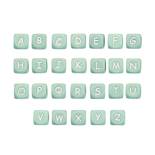 BEEFLYING 26pcs Silikon Alphabet Perlen Würfel Würfel Silikon Perlen Großes Loch Für Armband Halskette Schmuckherstellung BEEFLYING 26pcs Silikon Alphabet Perlen Würfel Würfel Silikon Perlen Großes Loch Für Armband Halskette Schmuckherstellung von BEEFLYING