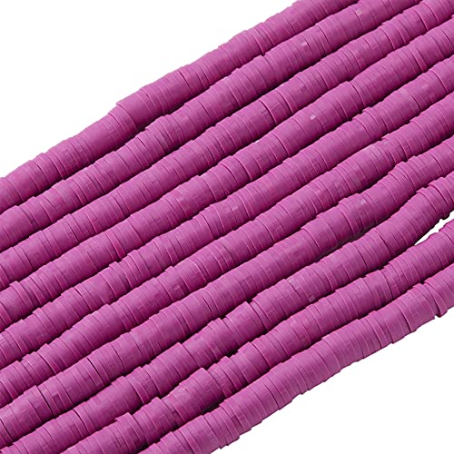 BEEFLYING 4mm Polymer-Ton Heishi Perlen Scheibe Flache Runde Perlen Lose Abstandsperlen Für DIY Schmuckherstellung Handgemachte Bastelprojekte von BEEFLYING