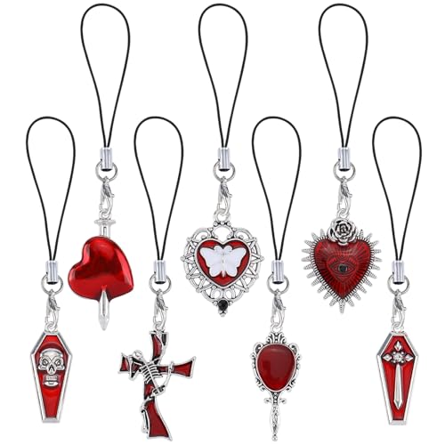 BEEFLYING 5 Stück süße Handyanhänger Kawaii runde Landschafts-Charms-Riemen ästhetische Y2K-Handyanhänger Zubehör für Handytasche Schlüsselanhänger Airpods Kamera Geldbörse Dekor BEEFLYING 5 Stück süße Handyanhänger Kawaii runde Landschafts-Charms-Riemen ästhetische Y2K-Handyanhänger Zubehör für Handytasche Schlüsselanhänger Airpods Kamera Geldbörse Dekor von BEEFLYING