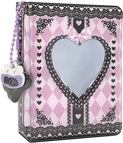 BEEK 3 pp-1 3 Inch Kpop Holder Mini Butterfly Love Heart Hollow 40 Pockets Name Card Book Photo Fans Album with Charm von BEEK