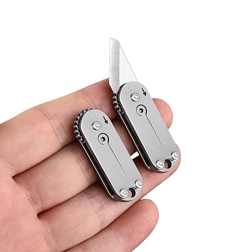 BEEK Mini Messer Taschenmesser, EDC Klappmesser, Schlüsselanhänger Messer Klein, Mini Cuttermesser, Paketöffner, Kleine Geschenke für Männer Frauen von BEEK