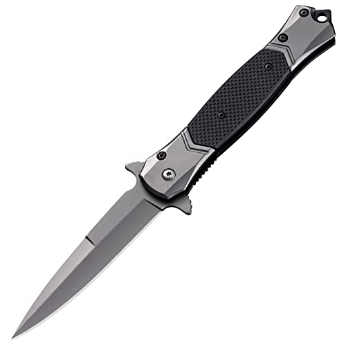 BEEK Slim Klappmesser G10 Griff, Einhandmesser mit Clip, Taschenmesser mit Lanyard-Loch, Outdoor Messer, EDC Messer, Geschenk für Männer von BEEK