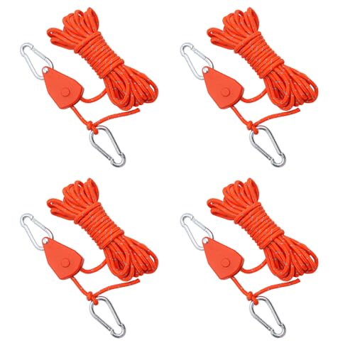 BEELUKY 4 Stück Abspannseile mit Seilspanner 4mmx4m Reflektierend Abspannseile Seil mit Seilspanner Zeltschnur mit Spanner Abspannleine Zeltschnur für Zeltplane Camping BEELUKY 4 Stück Abspannseile mit Seilspanner 4mmx4m Reflektierend Abspannseile Seil mit Seilspanner Zeltschnur mit Spanner Abspannleine Zeltschnur für Zeltplane Camping von BEELUKY