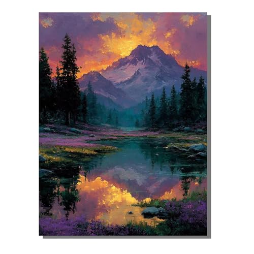 5D Diamant Painting Kit Landschaft Diamond Painting Kinder DIY Set, Berg Full Drill Bastelset für Erwachsene, Diamant Kunst Bilder Mosaic Stickerei für Home Wand Dekor 80x100 cm BJHF448 5D Diamant Painting Kit Landschaft Diamond Painting Kinder DIY Set, Berg Full Drill Bastelset für Erwachsene, Diamant Kunst Bilder Mosaic Stickerei für Home Wand Dekor 80x100 cm BJHF448 von BEIJUYHU