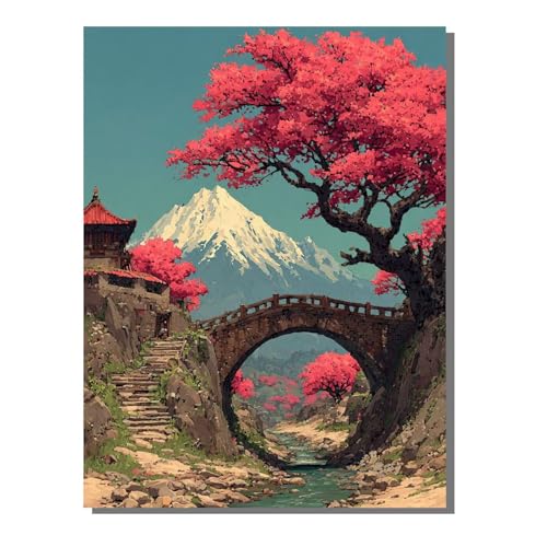 BEIJUYHU 5D DIY Diamond Painting Set Landschaft Diamant Painting Kinder, Brücke Full Drill Bastelset für Erwachsene, Diamant Kunst Bilder Mosaic Stickerei für Home Wand Dekor 80x100 cm BJHF556 BEIJUYHU 5D DIY Diamond Painting Set Landschaft Diamant Painting Kinder, Brücke Full Drill Bastelset für Erwachsene, Diamant Kunst Bilder Mosaic Stickerei für Home Wand Dekor 80x100 cm BJHF556 von BEIJUYHU