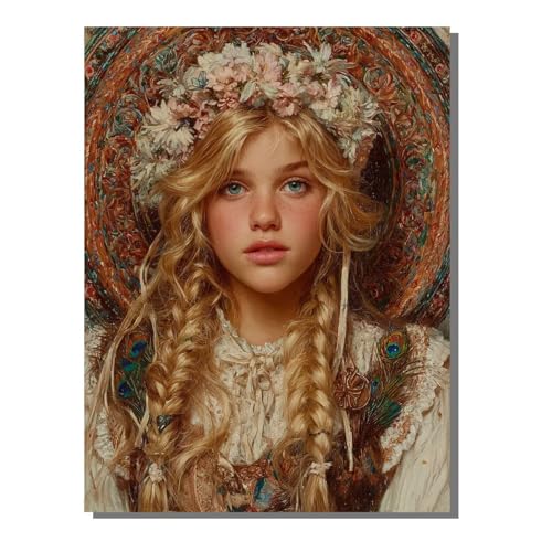 BEIJUYHU 5D DIY Diamond Painting Set Porträts Diamant Painting Kinder, Frau Full Drill Bastelset für Erwachsene, Diamant Kunst Bilder Mosaic Stickerei für Home Wand Dekor 60x80 cm BJHF436 BEIJUYHU 5D DIY Diamond Painting Set Porträts Diamant Painting Kinder, Frau Full Drill Bastelset für Erwachsene, Diamant Kunst Bilder Mosaic Stickerei für Home Wand Dekor 60x80 cm BJHF436 von BEIJUYHU