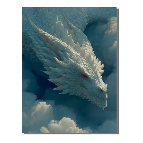 BEIJUYHU 5D Diamant Painting Kit Tier Diamond Painting Kinder DIY Set, Drachen Full Drill Bastelset für Erwachsene, Diamant Kunst Bilder Mosaic Stickerei für Home Wand Dekor 30x40 cm BJHF398 BEIJUYHU 5D Diamant Painting Kit Tier Diamond Painting Kinder DIY Set, Drachen Full Drill Bastelset für Erwachsene, Diamant Kunst Bilder Mosaic Stickerei für Home Wand Dekor 30x40 cm BJHF398 von BEIJUYHU