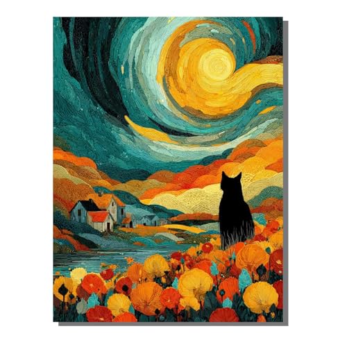 BEIJUYHU Abstrakt 5D Diamond Painting Erwachsene Katze Full Drill Diamant Painting Kinder Bilder, DIY Mosaic Bastelset für Erwachsene, Diamant Malerei Stickerei Groß für Home Decor 60x80 cm BJHF469 BEIJUYHU Abstrakt 5D Diamond Painting Erwachsene Katze Full Drill Diamant Painting Kinder Bilder, DIY Mosaic Bastelset für Erwachsene, Diamant Malerei Stickerei Groß für Home Decor 60x80 cm BJHF469 von BEIJUYHU
