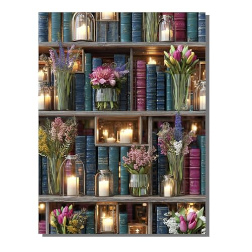 BEIJUYHU Buch 5D Diamond Painting Erwachsene Bücherregal Full Drill Diamant Painting Kinder Bilder, DIY Mosaic Bastelset für Erwachsene, Diamant Malerei Stickerei Groß für Home Decor 60x80 cm BJHF479 BEIJUYHU Buch 5D Diamond Painting Erwachsene Bücherregal Full Drill Diamant Painting Kinder Bilder, DIY Mosaic Bastelset für Erwachsene, Diamant Malerei Stickerei Groß für Home Decor 60x80 cm BJHF479 von BEIJUYHU