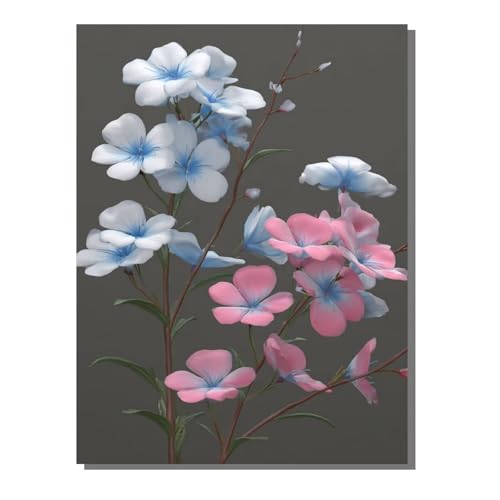 BEIJUYHU Diamond Painting Blume Diamond Painting Erwachsene Groß XXL 30x40 cm Pflanze Full drill Daiment Malerei Erwachsene, 5D Diamant Art Mosaic Stickerei Bastelset Geschenk für Home Decor BJHF413 von BEIJUYHU