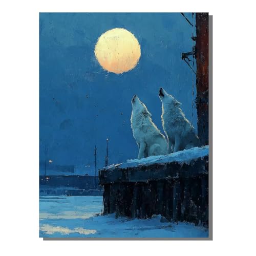 BEIJUYHU Tier 5D Diamond Painting Erwachsene Wolf Full Drill Diamant Painting Kinder Bilder, DIY Mosaic Bastelset für Erwachsene, Diamant Malerei Stickerei Groß für Home Decor 60x80 cm BJHF389 BEIJUYHU Tier 5D Diamond Painting Erwachsene Wolf Full Drill Diamant Painting Kinder Bilder, DIY Mosaic Bastelset für Erwachsene, Diamant Malerei Stickerei Groß für Home Decor 60x80 cm BJHF389 von BEIJUYHU