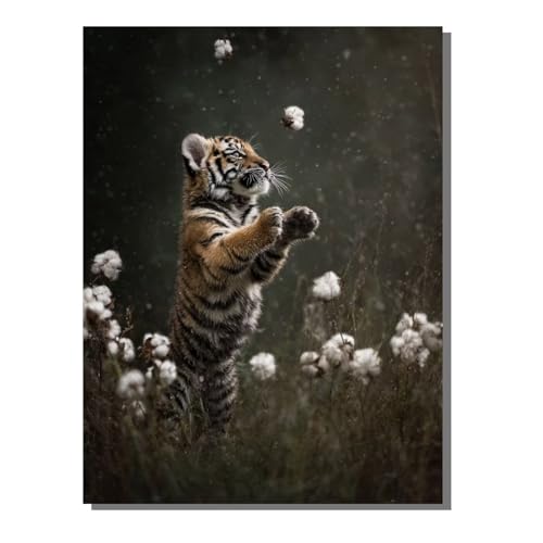 BEIJUYHU Tiger 5D Diamond Painting Erwachsene Groß 60x80 cm - Tier Full Drill Diamant Painting Bilder, DIY Mosaic Bastelset für Kinder, Diamant Kunst Malerei Stickerei für Home Wand Decor BJHF505 BEIJUYHU Tiger 5D Diamond Painting Erwachsene Groß 60x80 cm - Tier Full Drill Diamant Painting Bilder, DIY Mosaic Bastelset für Kinder, Diamant Kunst Malerei Stickerei für Home Wand Decor BJHF505 von BEIJUYHU