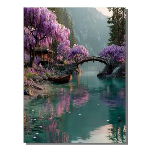 Diamond Painting Landschaft Diamond Painting Erwachsene Groß XXL 40x50cm Brücke Full drill Daiment Malerei Erwachsene, 5D Diamant Art Mosaic Stickerei Bastelset Geschenk für Home Decor BJHF403 Diamond Painting Landschaft Diamond Painting Erwachsene Groß XXL 40x50cm Brücke Full drill Daiment Malerei Erwachsene, 5D Diamant Art Mosaic Stickerei Bastelset Geschenk für Home Decor BJHF403 von BEIJUYHU