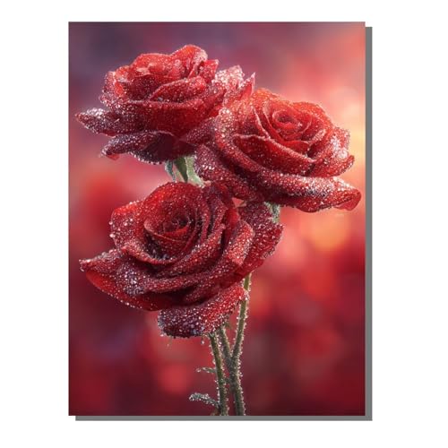 Diamond Painting Set Rose Diamant Painting Bilder Erwachsene Groß DlY Art Kinder Full Drill Diamond Malerei Blume 5D Diamant Kunst Malerei Stickerei Mosaic Bastelset Home Decor 60x80 cm BJHF481 Diamond Painting Set Rose Diamant Painting Bilder Erwachsene Groß DlY Art Kinder Full Drill Diamond Malerei Blume 5D Diamant Kunst Malerei Stickerei Mosaic Bastelset Home Decor 60x80 cm BJHF481 von BEIJUYHU