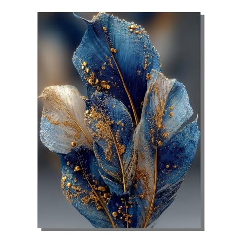 Feder Diamond Painting Kit Groß XXL 60x80 cm, 5D DlY Blau Diamant Painting Bilder Kinder Full drill Daiments Malerei Erwachsene, Diamond Art Mosaic Stickerei Bastelset Geschenk Wand Dekor BJHF412 Feder Diamond Painting Kit Groß XXL 60x80 cm, 5D DlY Blau Diamant Painting Bilder Kinder Full drill Daiments Malerei Erwachsene, Diamond Art Mosaic Stickerei Bastelset Geschenk Wand Dekor BJHF412 von BEIJUYHU