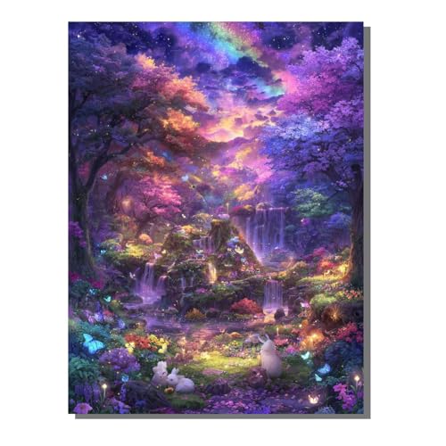 Landschaft Diamond Painting Kit Groß XXL 60x80 cm, 5D DlY Farbe Diamant Painting Kinder Full drill Daiments Malerei Erwachsene, Diamond Art Mosaic Stickerei Bastelset Geschenk Wand Dekor BJHF452 von BEIJUYHU