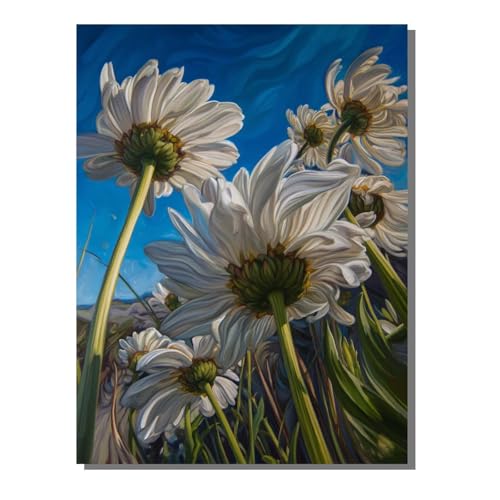 Pflanze Diamond Painting Kit Groß XXL 80x100 cm, 5D DlY Blume Diamant Painting Bilder Kinder Full drill Daiments Malerei Erwachsene, Diamond Art Mosaic Stickerei Bastelset Geschenk Wand Dekor BJHF532 von BEIJUYHU