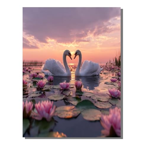 Schwan Diamond Painting Erwachsene Groß XXL Blume 5D Full Drill Diamant Painting Bilder, DIY Mosaic Bastelset für Kinder und Erwachsene, Diamant Malerei Stickerei Home Decor 50 x 70 cm BJHF387 Schwan Diamond Painting Erwachsene Groß XXL Blume 5D Full Drill Diamant Painting Bilder, DIY Mosaic Bastelset für Kinder und Erwachsene, Diamant Malerei Stickerei Home Decor 50 x 70 cm BJHF387 von BEIJUYHU