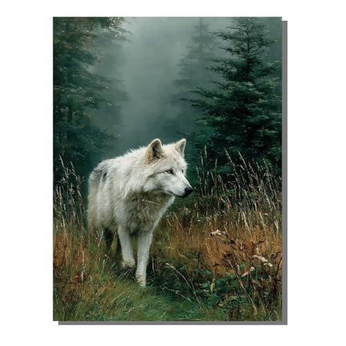 Tier Diamond Painting Kit Groß XXL 30x40 cm, 5D DlY Wolf Diamant Painting Bilder Kinder Full drill Daiments Malerei Erwachsene, Diamond Art Mosaic Stickerei Bastelset Geschenk Wand Dekor BJHF402 Tier Diamond Painting Kit Groß XXL 30x40 cm, 5D DlY Wolf Diamant Painting Bilder Kinder Full drill Daiments Malerei Erwachsene, Diamond Art Mosaic Stickerei Bastelset Geschenk Wand Dekor BJHF402 von BEIJUYHU
