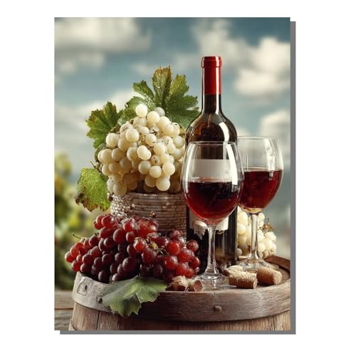 Wein Diamond Painting Kit Groß XXL 80x100 cm, 5D DlY Obst Diamant Painting Bilder Kinder Full drill Daiments Malerei Erwachsene, Diamond Art Mosaic Stickerei Bastelset Geschenk Wand Dekor BJHF442 Wein Diamond Painting Kit Groß XXL 80x100 cm, 5D DlY Obst Diamant Painting Bilder Kinder Full drill Daiments Malerei Erwachsene, Diamond Art Mosaic Stickerei Bastelset Geschenk Wand Dekor BJHF442 von BEIJUYHU
