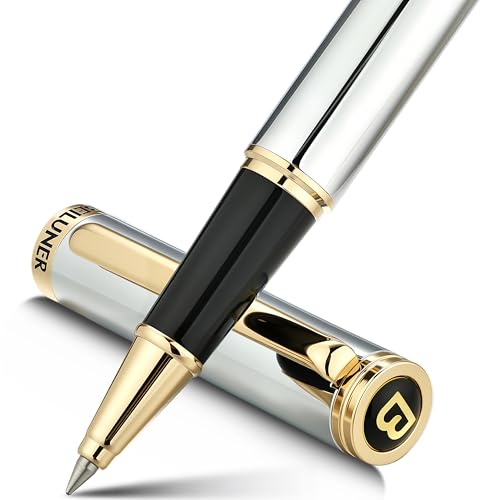 BEILUNER Premium Tintenroller, mit Echtgoldauflage, Schneider Mine, Luxus Füllfederhalter im Designer Set, mit Geschenkbox von BEILUNER
