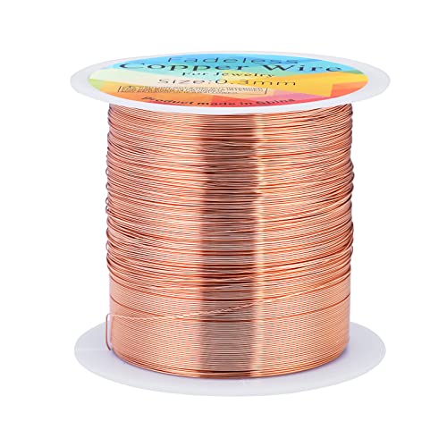 BEIMEIII 100 m x 0,3 mm Kupfer Schmuckdraht, Handwerk Schmuck Draht, Kupfer Handwerk Schmuck Draht, Kupferdraht für Basteln und Schmuckherstellung BEIMEIII 100 m x 0,3 mm Kupfer Schmuckdraht, Handwerk Schmuck Draht, Kupfer Handwerk Schmuck Draht, Kupferdraht für Basteln und Schmuckherstellung von BEIMEIII