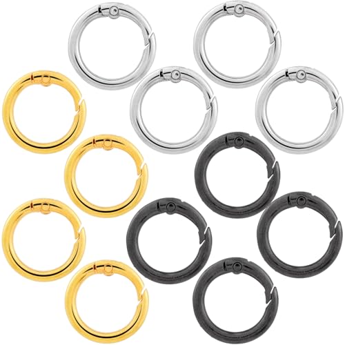 BEIQIYA Feder-O-Ringe, 40 mm, runde Schlüsselanhänger-Karabiner-Clips, Zinklegierung, Trigger-Schnalle, DIY-Zubehör für Geldbörse, Schlüsselanhänger, Tasche, Schlüsselband, Handtasche, Silber, Gold BEIQIYA Feder-O-Ringe, 40 mm, runde Schlüsselanhänger-Karabiner-Clips, Zinklegierung, Trigger-Schnalle, DIY-Zubehör für Geldbörse, Schlüsselanhänger, Tasche, Schlüsselband, Handtasche, Silber, Gold von BEIQIYA