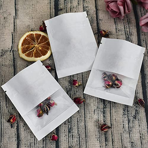 BEISHIDA 100Stück 7x9CM Kleine wiederverschließbare Beutel Kleine Kraftpapiertüten mit durchsichtigem Fenster Luftdichte Aufbewahrungsbeutel Saatgutprobenbeutel Heißsiegelfähige Beutel zum Verpacken BEISHIDA 100Stück 7x9CM Kleine wiederverschließbare Beutel Kleine Kraftpapiertüten mit durchsichtigem Fenster Luftdichte Aufbewahrungsbeutel Saatgutprobenbeutel Heißsiegelfähige Beutel zum Verpacken von BEISHIDA