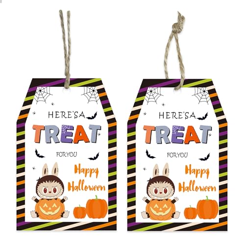 BEISHIDA Halloween-Anhänger für Halloween, Kürbis, Katze, Fledermaus, Spinne, Geist, Geschenkpapier, Anhänger mit Schnüren, hängende Leckerei-Ornamente, Etiketten für Süßigkeiten, Geschenkpapier BEISHIDA Halloween-Anhänger für Halloween, Kürbis, Katze, Fledermaus, Spinne, Geist, Geschenkpapier, Anhänger mit Schnüren, hängende Leckerei-Ornamente, Etiketten für Süßigkeiten, Geschenkpapier von BEISHIDA