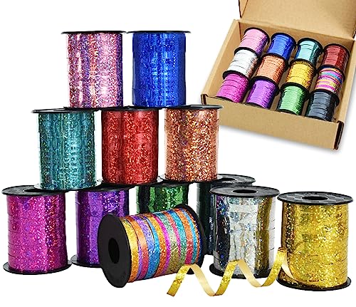 BEISHIDA Ringelbänder-Set, 12 12 Bänder, Regenbogenfarben, Luftballons, Bänder, Luftballons, Schnüre, 0,6 cm dünne Bänder 220 m für Geschenkverpackungen, Geburtstag, Hochzeit, Halloween, BEISHIDA Ringelbänder-Set, 12 12 Bänder, Regenbogenfarben, Luftballons, Bänder, Luftballons, Schnüre, 0,6 cm dünne Bänder 220 m für Geschenkverpackungen, Geburtstag, Hochzeit, Halloween, von BEISHIDA
