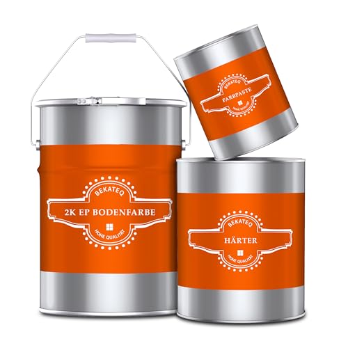 BEKATEQ 2K Epoxidharz Rotbraun 5KG I Bodenbeschichtung UV-optimiert, Selbstentlüftend, Geruchsarm, Betonfarbe für außen & innen I Bodenfarbe für Garagenboden, Werkstatt- & Industrieboden BE-702 BEKATEQ 2K Epoxidharz Rotbraun 5KG I Bodenbeschichtung UV-optimiert, Selbstentlüftend, Geruchsarm, Betonfarbe für außen & innen I Bodenfarbe für Garagenboden, Werkstatt- & Industrieboden BE-702 von BEKATEQ