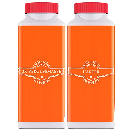 BEKATEQ Epoxidharz Set 300g Anthrazitgrau mit Härter, Elektrovergussmasse für Abzweigdose, Kabelvergussmasse, Gießharz innen außen, BK-250EP von BEKATEQ