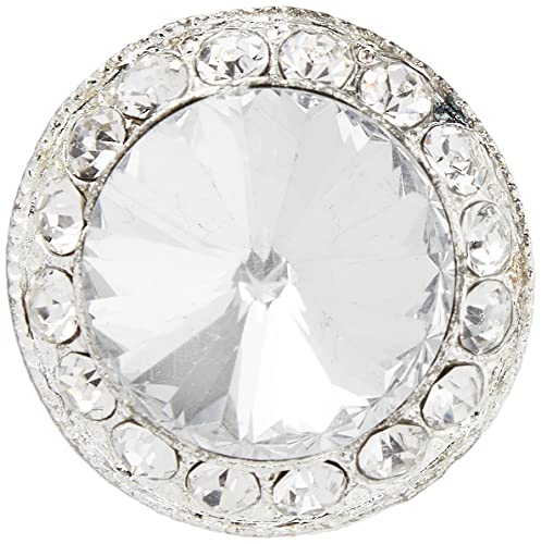 BELAGIO Kissen Unternehmen 1 kreisteppungen Strass Knopf 1 STÜCK, Silber/kristall BELAGIO Kissen Unternehmen 1 kreisteppungen Strass Knopf 1 STÜCK, Silber/kristall von BELAGIO