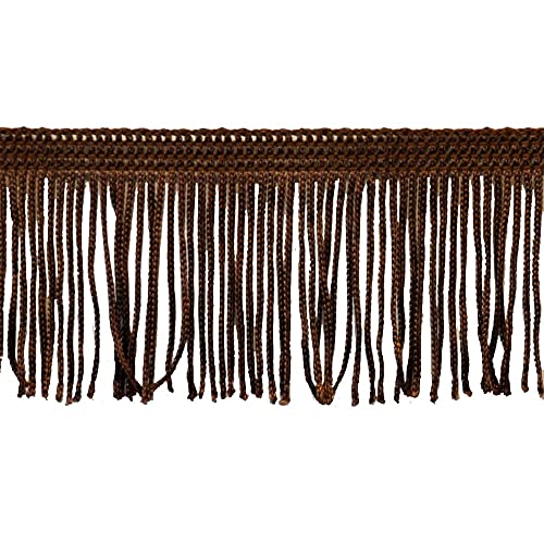 Chainette Fringe Chainette-Fransen, Polyester, Braun, 2, 9 von BELAGIO