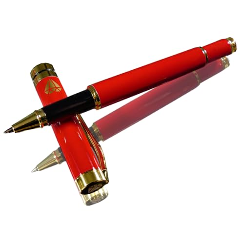 BELESI hochwertiger Kugelschreiber aus Metall I Schwarze Mine I Geschenk Verpackung I elegantes Design (Rot) von BELESI