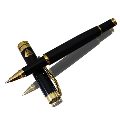 BELESI hochwertiger Kugelschreiber aus Metall I Schwarze Mine I Geschenk Verpackung I elegantes Design (Schwarz) von BELESI