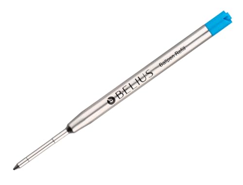 BELIUS Ersatz-Kugelschreiber, blau, 0,8 mm, Box mit 3 Ersatzminen von BELIUS
