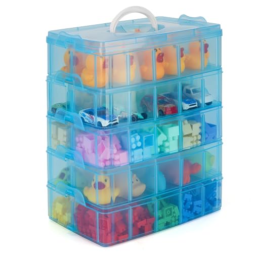 BELLE VOUS 5 Ebenen Blaue Sortierboxen für Kleinteile mit 50 verstellbaren Fächern -Organizer Box-Schraubenbox-Sortierbox-Kleinteile Aufbewahrung für Spielzeug, Schmuck, Kosmetik&Accessoires BELLE VOUS 5 Ebenen Blaue Sortierboxen für Kleinteile mit 50 verstellbaren Fächern -Organizer Box-Schraubenbox-Sortierbox-Kleinteile Aufbewahrung für Spielzeug, Schmuck, Kosmetik&Accessoires von BELLE VOUS