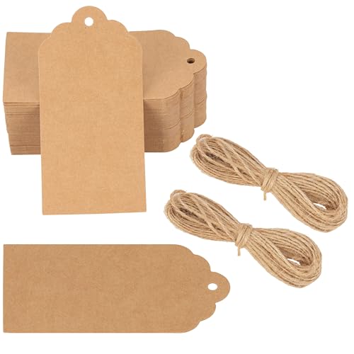 Belle Vous braune Etiketten aus Kraftpapier - Schnur - 5 x 10 cm - Schilder zum Beschriften - Etiketten zum Beschriften - Geschenkanhänger für Weihnachten, Hochzeit, Geburtstag (100) Belle Vous braune Etiketten aus Kraftpapier - Schnur - 5 x 10 cm - Schilder zum Beschriften - Etiketten zum Beschriften - Geschenkanhänger für Weihnachten, Hochzeit, Geburtstag (100) von BELLE VOUS