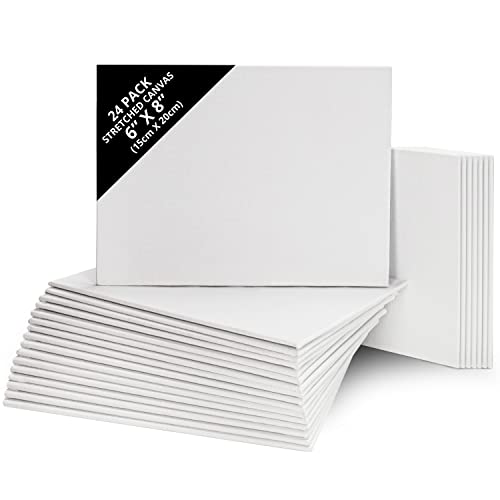 Belle Vous 24 Stk Leinwand zum Bemalen Set - 15 x 20 cm - Bespannte Leinwand Rahmen - Leinwand für Acrylfarben und Ölmalerei sowie zum Skizzieren und Zeichnen Belle Vous 24 Stk Leinwand zum Bemalen Set - 15 x 20 cm - Bespannte Leinwand Rahmen - Leinwand für Acrylfarben und Ölmalerei sowie zum Skizzieren und Zeichnen von BELLE VOUS