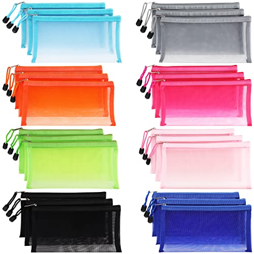 Belle Vous 24er Pack Sortierter Kunststoff Zipper Beutel - Dokumententasche Reiseunterlagen Beutel mit Reißverschluss - 8 Farben - Tasche für Reiseunterlagen, Kosmetik, Schule & Büro Belle Vous 24er Pack Sortierter Kunststoff Zipper Beutel - Dokumententasche Reiseunterlagen Beutel mit Reißverschluss - 8 Farben - Tasche für Reiseunterlagen, Kosmetik, Schule & Büro von BELLE VOUS