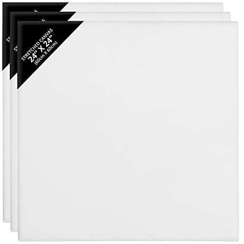 Belle Vous 3 Stk Leere Leinwände zum Bemalen – 60 x 60 cm – Vorgespannte Große Leinwand – Leinwände für Acrylfarben, Ölgemälde, Skizzen und Zeichnungen Belle Vous 3 Stk Leere Leinwände zum Bemalen – 60 x 60 cm – Vorgespannte Große Leinwand – Leinwände für Acrylfarben, Ölgemälde, Skizzen und Zeichnungen von BELLE VOUS