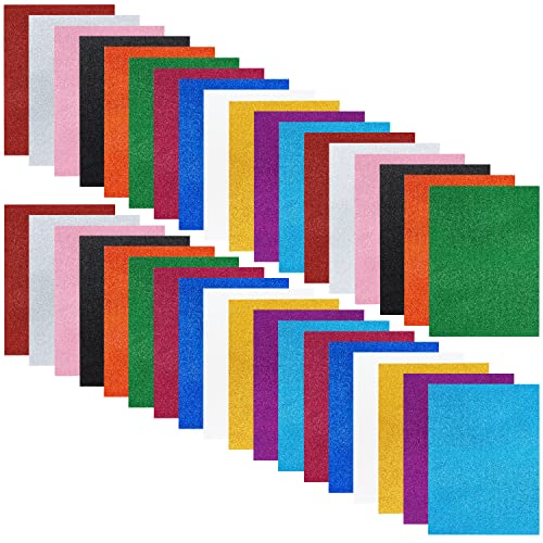 Belle Vous 36 Stück Eva Moosgummi Glitzer Platten - A4, 2mm Dick, Schaumstoff Bastelbögen für DIY Kunst/Bastelprojekte, Klassenzimmer, Scrapbooking, Partys und Mehr Belle Vous 36 Stück Eva Moosgummi Glitzer Platten - A4, 2mm Dick, Schaumstoff Bastelbögen für DIY Kunst/Bastelprojekte, Klassenzimmer, Scrapbooking, Partys und Mehr von BELLE VOUS
