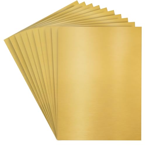 Belle Vous Glänzendes Papier Gold (50er Pack) - 28 x 21cm 120gsm Premium Kartonpapier A4 - Glitzerpapier zum Basteln für Scrapbooking, DIY-Projekte, Hochzeits-/Partydekorationen und Kartenherstellung von BELLE VOUS
