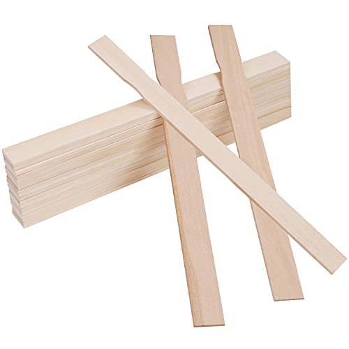 BELLE VOUS Holzspatel zum Basteln Rührstab Farbe (25er Pack) Holzstäbe 30 x 2,4 cm Holzstäbe Quadratisch Bastel Holzleisten zum Rühren von Farben, Silikon - Kunst & Bastelprojekte für Haus & Garten von BELLE VOUS