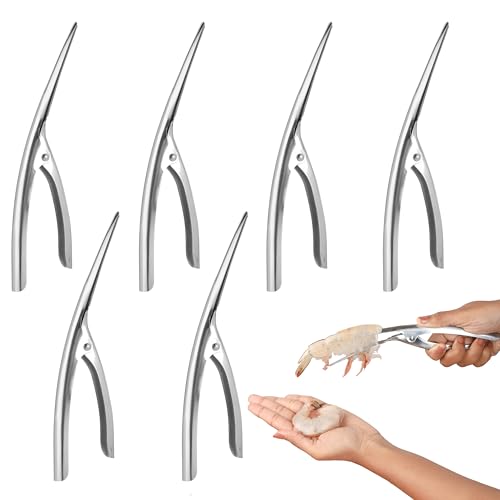 Belle Vous Hummerbesteck Set 5er - Garnelenschäler - Schäler Edelstahl - Werkzeug für Meeresfrüchte - Sparschäler - Hummerzange - Garnelen Messer - Multi Schäler - Schneckenbesteck Belle Vous Hummerbesteck Set 5er - Garnelenschäler - Schäler Edelstahl - Werkzeug für Meeresfrüchte - Sparschäler - Hummerzange - Garnelen Messer - Multi Schäler - Schneckenbesteck von BELLE VOUS