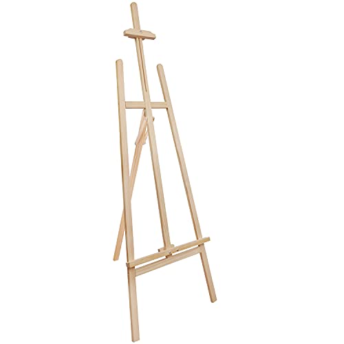 Belle Vous Staffelei Holz Groß Ständer Dreibein - 1,59m - Maler Staffelei - Verstellbares/Klappbares Stativ - Leinwand Halterung für Ausstellung, Zeichnung, Skizzieren, Hochzeiten, Kunst und Handwerk Belle Vous Staffelei Holz Groß Ständer Dreibein - 1,59m - Maler Staffelei - Verstellbares/Klappbares Stativ - Leinwand Halterung für Ausstellung, Zeichnung, Skizzieren, Hochzeiten, Kunst und Handwerk von BELLE VOUS