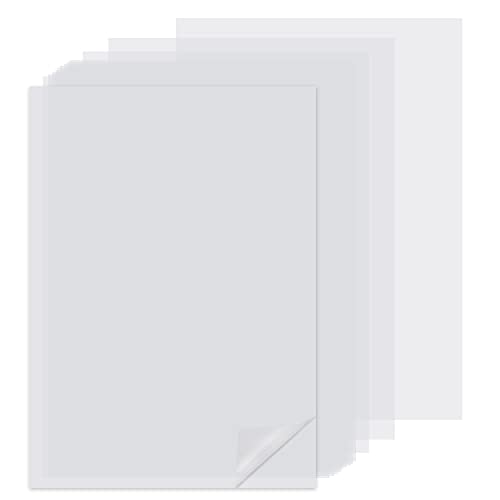 Belle Vous Transparentes Papier Pauspapier A4 (100er Pack) - Bastelpapier Transparent Papierbögen aus Chinesischem Reis - Zum Drucken, Zeichnen, für Grafiken, Architektur-Skizzen, Abpausen und Malerei von BELLE VOUS