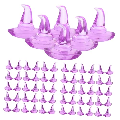 BELLIFFY 1 Beutel Mini-hexenhut-ornamente – Miniatur-hexenhut-figuren Für Halloween-party-mittelstücke, Tischdekoration, Vasenfüller von BELLIFFY